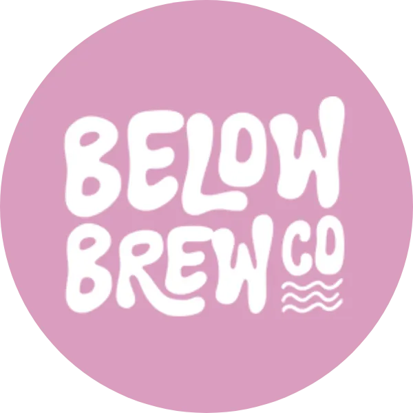 Below Brew Co logo - a UK-based craft brewery founded by Rob & Dave, originally Lowtide Brewing Co, specializing in premium non-alcoholic beers