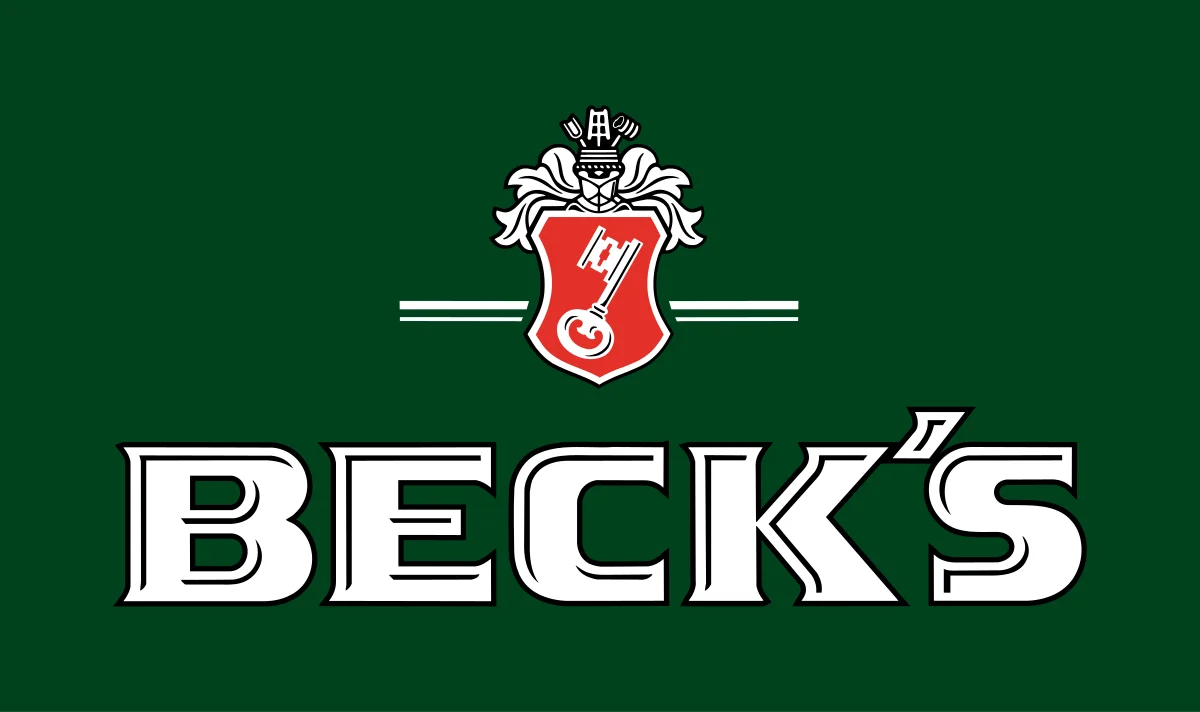 Brauerei Beck & Co. logo, a historic non-alcoholic beer brand founded in Bremen, Germany in 1873 by master brewers Heinrich Beck and Lüder Rutenberg.