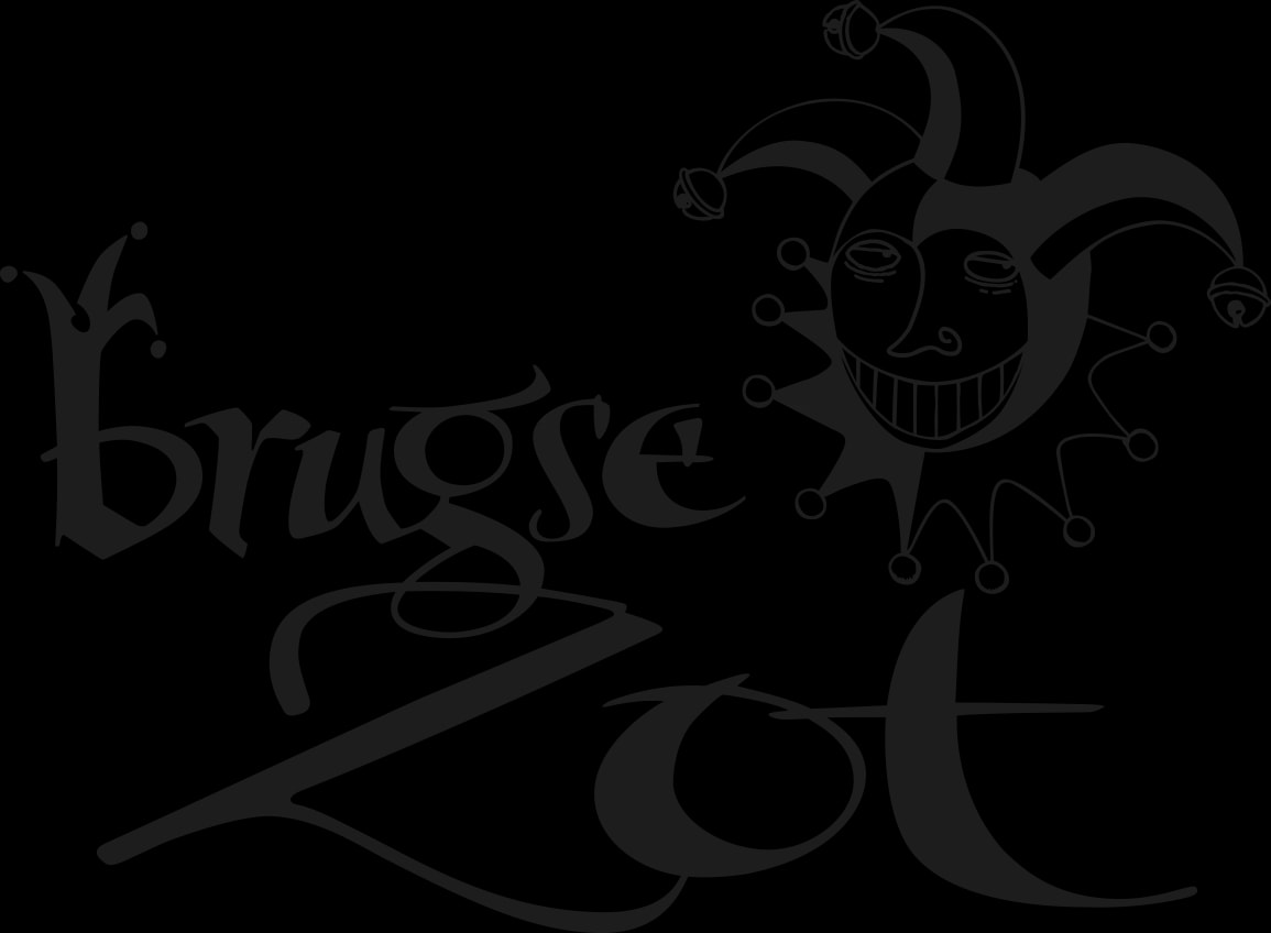 Brugse Zot logo from Belgian family brewery De Halve Maan, makers of authentic non-alcoholic beers since 1865 in Bruges, West Flanders.