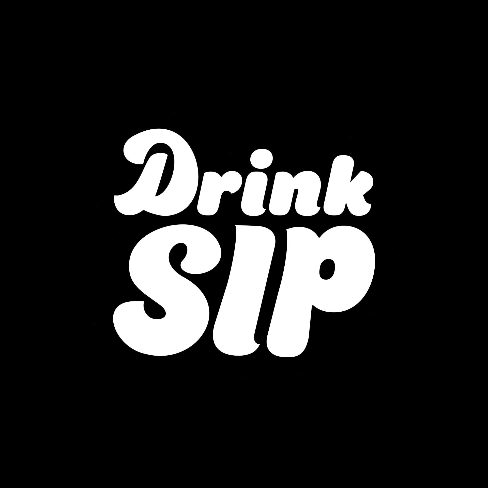DrinkSip logo, a non-alcoholic beer brand founded in Venice Beach, California, crafting full-bodied zero-alcohol beers with bold flavor.