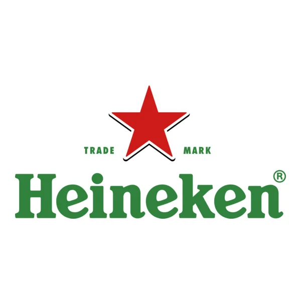 Heineken logo, representing the Dutch brewery founded in 1864 in North Holland, known for crafting Heineken 0.0 non-alcoholic beer.