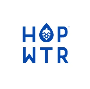 HOP WTR logo representing a Texas-based non-alcoholic hop water brand that combines hops with sparkling water for a unique beer alternative.
