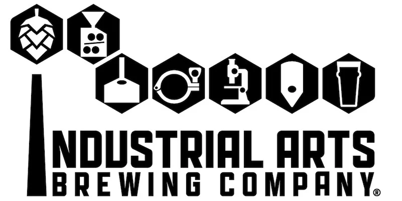 Industrial Arts Brewing Company logo, innovative brewery from Beacon, New York, known for high-quality non-alcoholic beer crafted with precision.