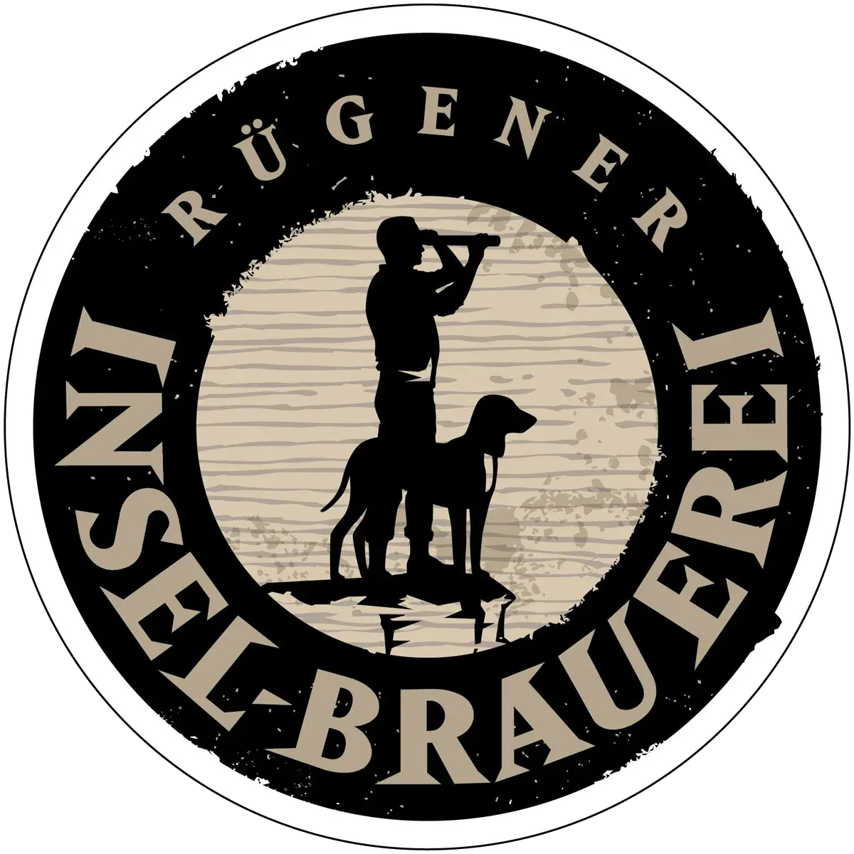 Insel Brauerei logo representing the Rügener brewery from Rügen Island, Germany, known for rare and non-alcoholic beers brewed naturally.