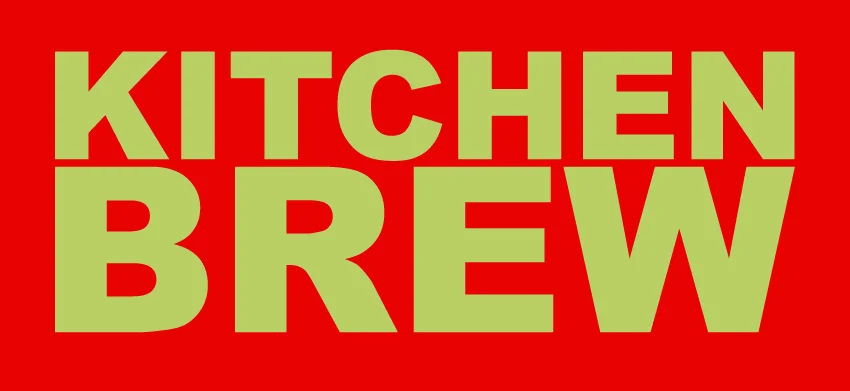 Kitchen Brew logo representing a Connecticut-based craft non-alcoholic beer brand focused on full-flavored, sober living beverages.