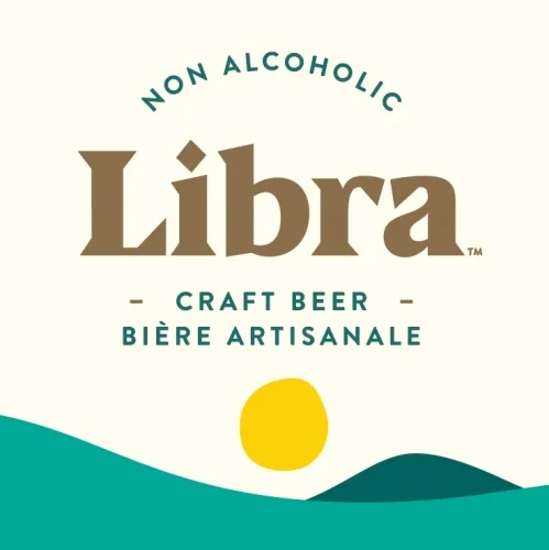 Libra logo, a non-alcoholic beer brand from Upstreet Brewing in Charlottetown, Prince Edward Island, Canada, innovating zero-alcohol craft beers since 2020.