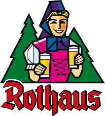 Rothaus logo representing the historic brewery from Baden-Württemberg, Germany, known for its non-alcoholic beers made using Black Forest spring water since 1791.