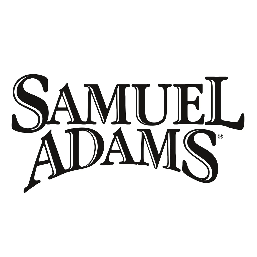 Samuel Adams logo, iconic American craft beer brand from Boston Massachusetts, known for pioneering quality non-alcoholic beers