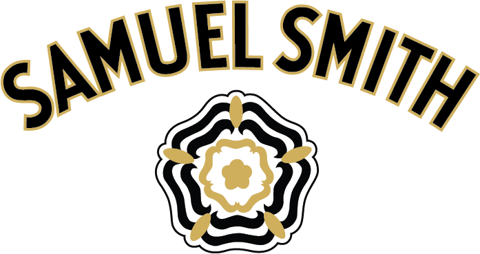Samuel Smith's logo from Tadcaster, North Yorkshire, historic brewery founded in 1758, known for traditional brewing and non-alcoholic beers.