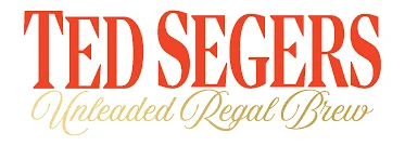 Ted Segers logo representing a Michigan-based non-alcoholic beer brand founded by friends in recovery, blending humor and authenticity.