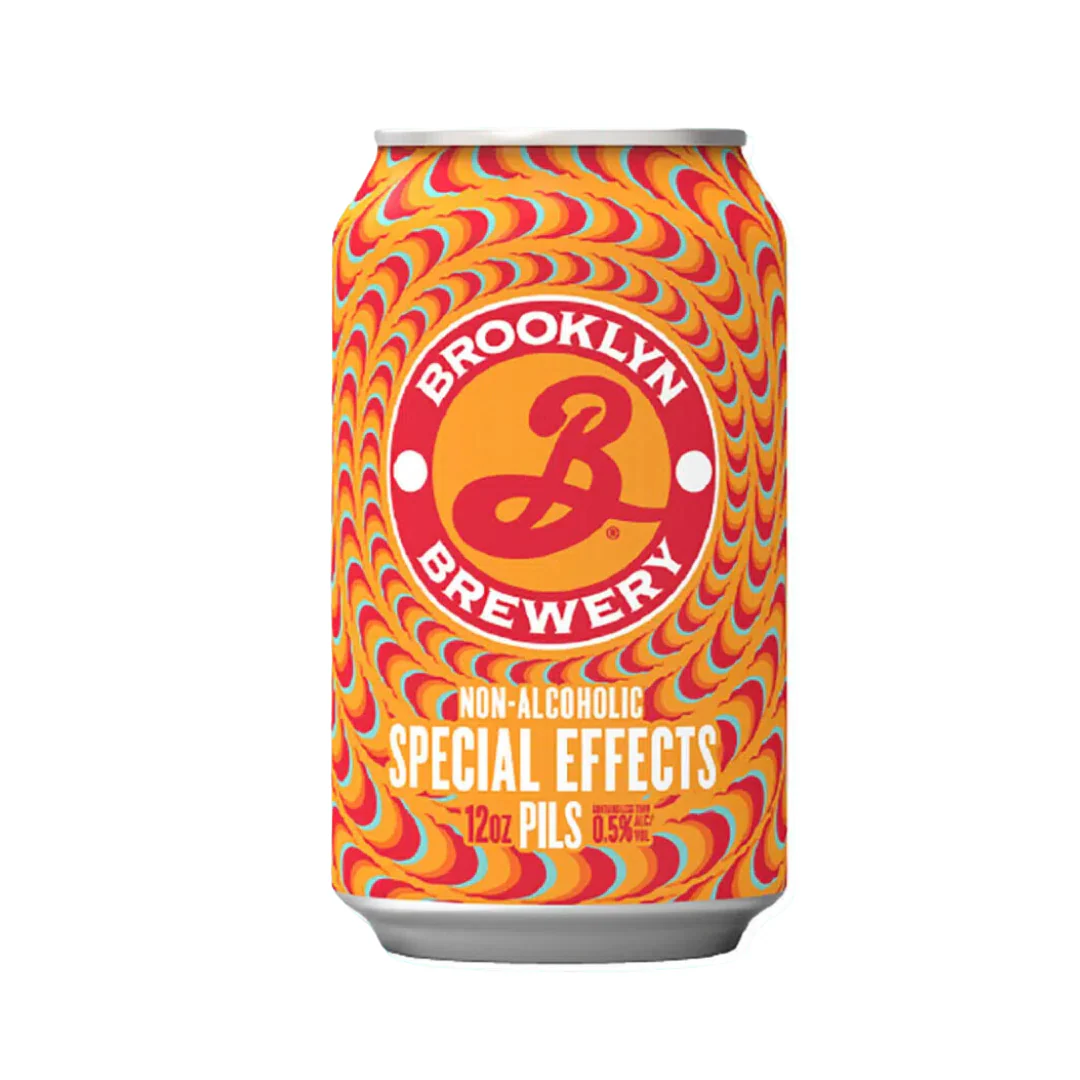 Brooklyn Brewery Special Effects Pilsner, a non-alcoholic pilsner with a crisp and refreshing profile.