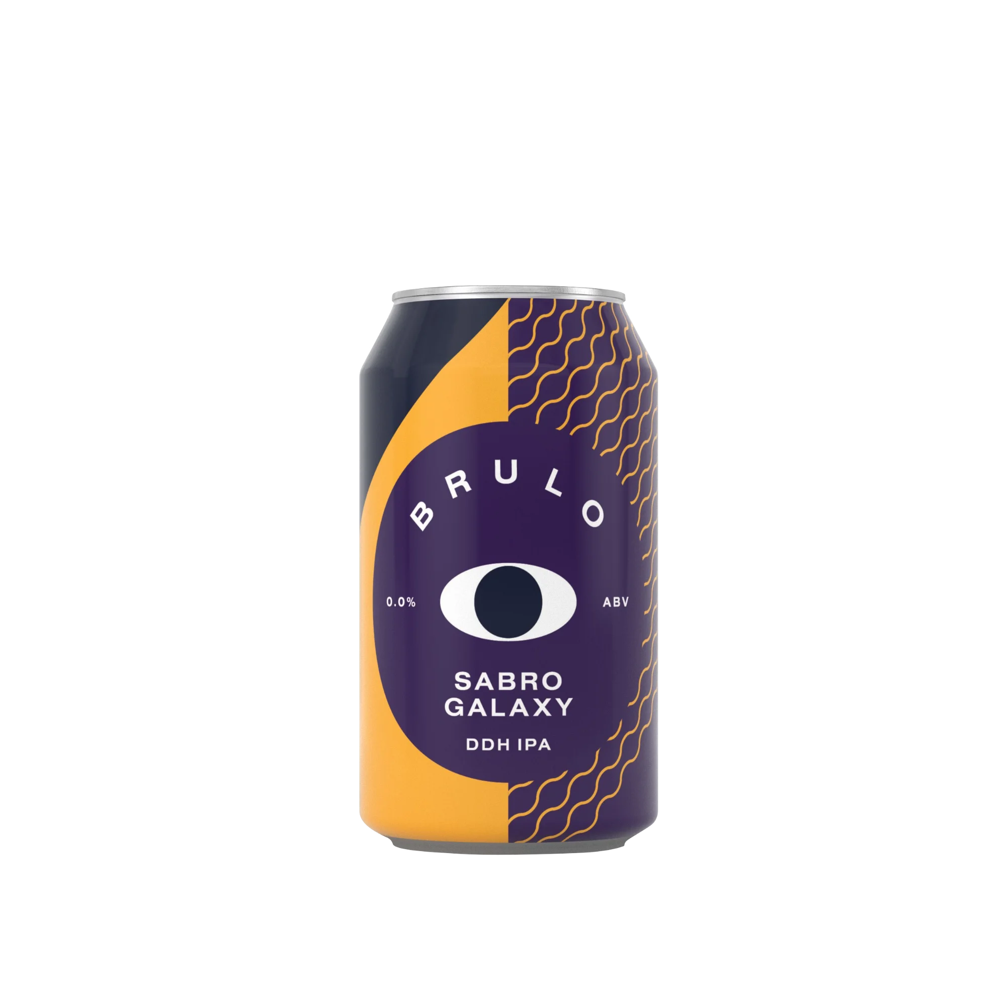 Brulo Sabro Galaxy DDH IPA featuring tropical hops and zero alcohol, delivering a crisp and aromatic non-alcoholic beer experience