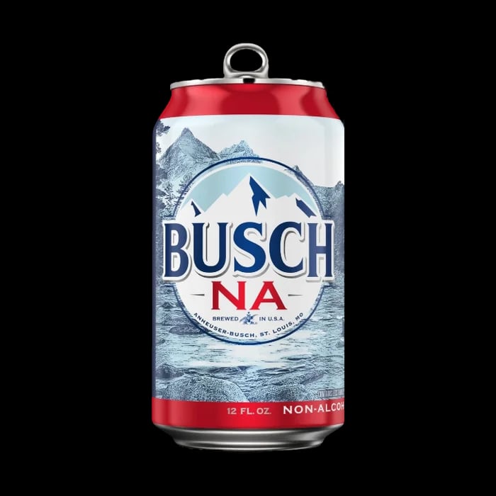 Busch Non-Alcoholic beer showcasing smooth malt character and subtle hop notes in a classic American lager style with less than 0.5% alcohol content