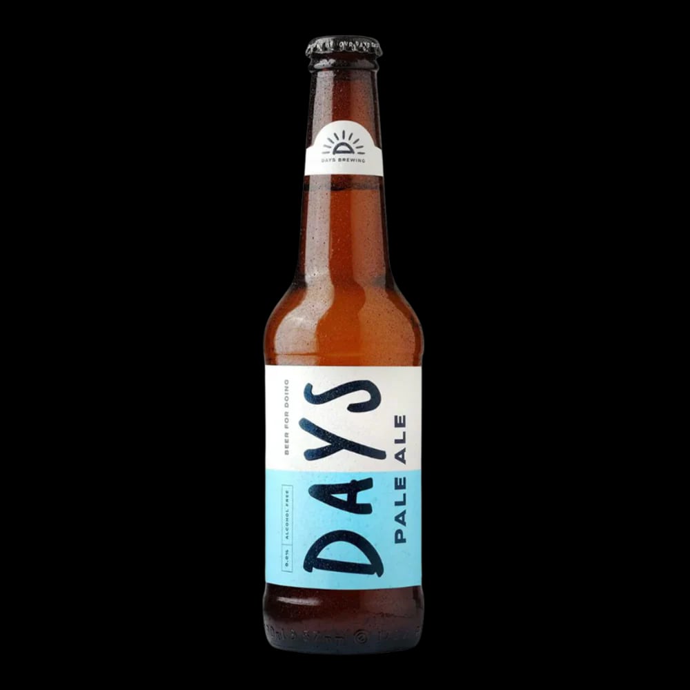 Days Brewing Pale Ale Alcohol Free non-alcoholic beer featuring bold tropical fruit and crisp grapefruit flavors in a refreshing, vibrant pale ale