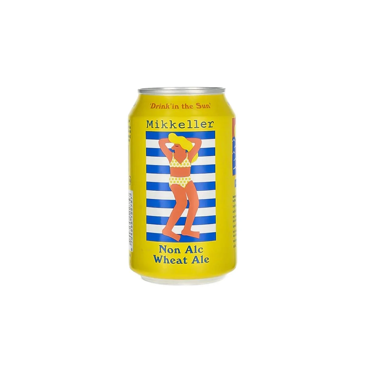 Mikkeller Drink'in the Sun alcohol-free wheat beer featuring vibrant citrus and tropical fruit flavors with a smooth wheat body