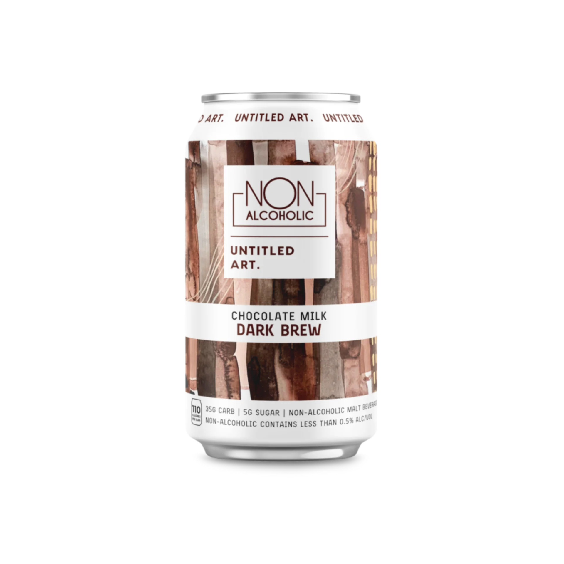 Untitled Art Chocolate Milk Dark Brew non-alcoholic beer featuring rich chocolate and smooth bitterness with a luxurious stout body