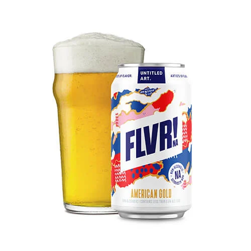 Untitled Art American Gold non-alcoholic beer featuring a clean, crisp American-style lager flavor with balanced malt and hop bitterness