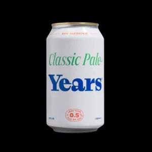 Classic Pale non-alcoholic beer by Years Brewing featuring crisp hop notes with a smooth malt backbone in a clean, straightforward style