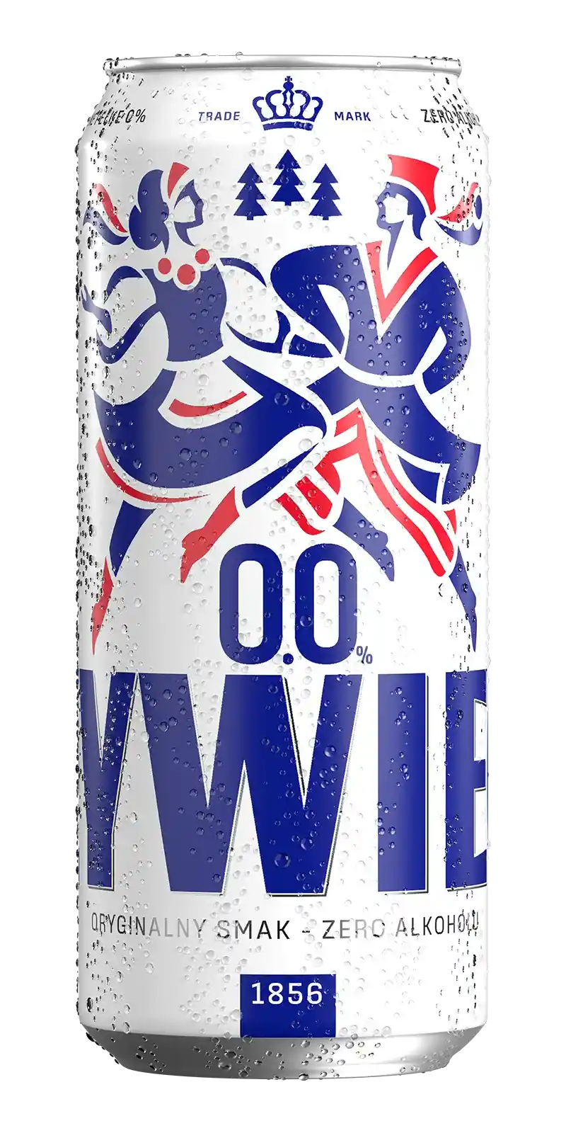 Zywiec Jasne Pełne 0.0 non-alcoholic beer with a full-bodied lager character and iconic dancing couple label